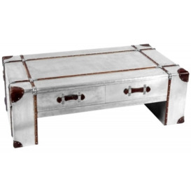 Cienega Aviator Aluminium 2 Drawer Coffee Table