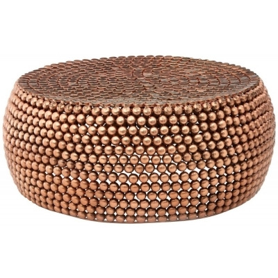 Bridgton Copper Beaded Coffee Table - image 1
