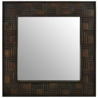 Artas Mango Wood Square Wall Mirror - image 1