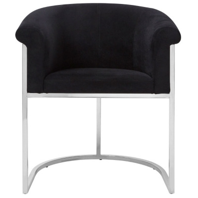Emporia Black Velvet Luxe Dining Chair - image 1