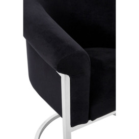 Emporia Black Velvet Luxe Dining Chair - thumbnail 3