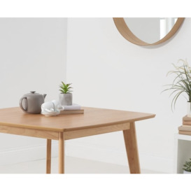 Maisie Oak 90cm Square Dining Table - thumbnail 4
