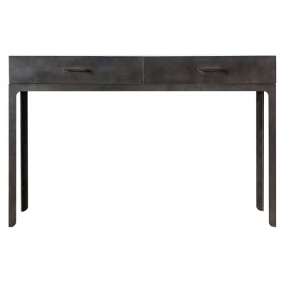 Steward Grey Metal 2 Drawer Desk - image 1