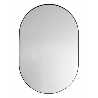 Hurston Black Elipse Oval Mirror - 60cm x 90cm