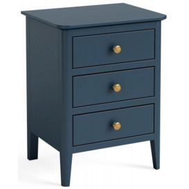 Capri Blue Bedside Cabinet - 3 Drawers