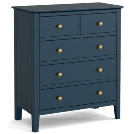 Capri Blue Wide Chest of Drawer, 2 + 3 Drawers
