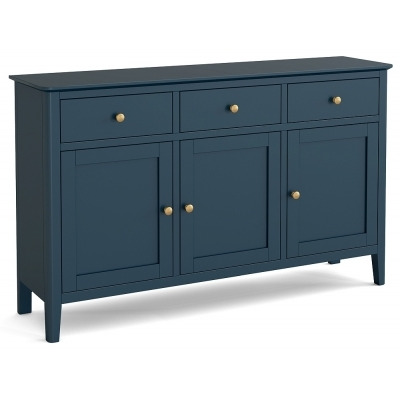Capri Blue Large Sideboard with 3 Doors and 3 Drawers