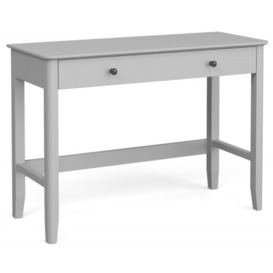 Capri Silver Grey 110cm Home Office Desk with 1 drawer