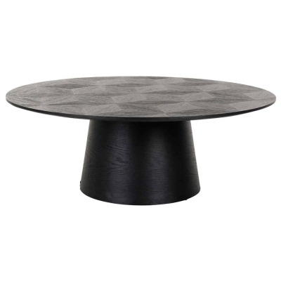 Blax Black Oak Round Coffee Table - image 1