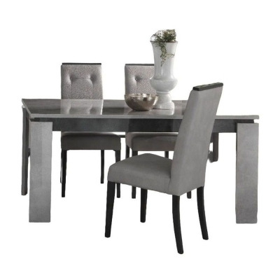 Milo Grey Marble Effect Italain Extending Dining Table and 4 Chair - image 1