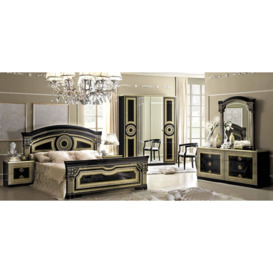 Camel Aida Black and Gold Italian Double Dresser - thumbnail 2