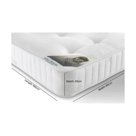 Elite White 1000 Pocket Spring Mattress - Comes in Single, Double, King and Queen Size Options - thumbnail 2