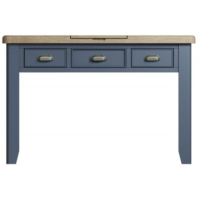Ringwood Blue Painted Dressing Table - Oak Top - image 1