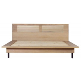 Floriston Oak Bed - Comes in Double and King Size - thumbnail 1