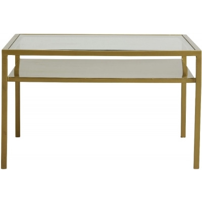 NORDAL Etne Glass and Gold Coffee Table - image 1