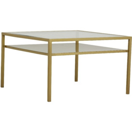 NORDAL Etne Glass and Gold Coffee Table - thumbnail 2