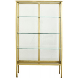 NORDAL Makalu Gold and Glass Bookcase