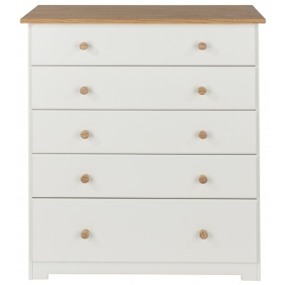 Colorado White 5 Drawer Chest - image 1
