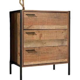 Hoxton Industrial Chic 3 Drawer Chest