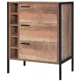 Hoxton Industrial Chic Wine Cabinet