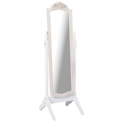 Juliette French Style White Cheval Mirror - image 1