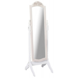 Juliette French Style White Cheval Mirror