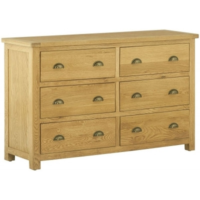 Portland 6 Drawer Chest - Comes in Oak, Stone Painted & Ivory White Painted - image 1