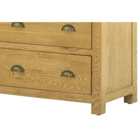 Portland 6 Drawer Chest - Comes in Oak, Stone Painted & Ivory White Painted - thumbnail 3