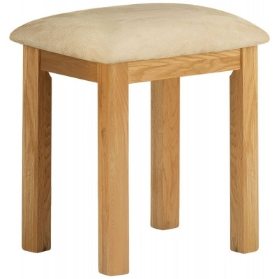 Portland Dressing Stool  - Comes in Oak, Stone Painted & Ivory White Painted - image 1