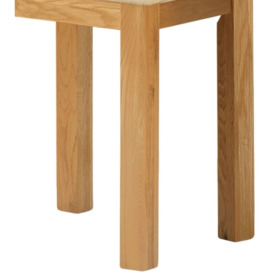 Portland Dressing Stool  - Comes in Oak, Stone Painted & Ivory White Painted - thumbnail 3