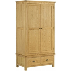Portland Gents Wardrobe - Comes in Oak, Stone Painted & Ivory White Painted - thumbnail 1