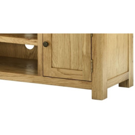 Portland Large TV Cabinet - Comes in Oak, Stone Painted & Ivory White Painted - thumbnail 3