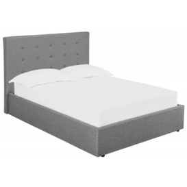 Lucca Soft Grey Upholstered Bed