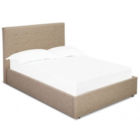 Lucca Plus Soft Beige Upholstered Bed - thumbnail 1