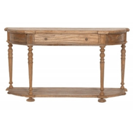 Rustic Wooden 1 Drawer Console Table