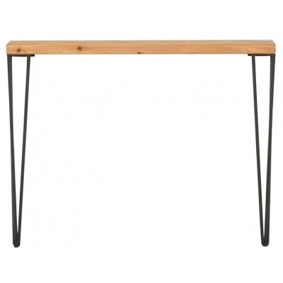 Rustic Console Table with Hairpin Legs - image 1