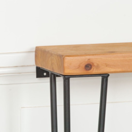 Rustic Console Table with Hairpin Legs - thumbnail 2