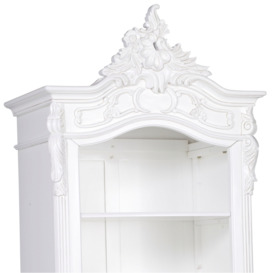French White Carved Bookcase - thumbnail 3