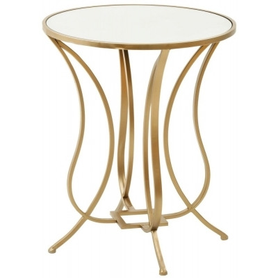 Mindy Brownes Talia Antique Gold Round Lamp Table - image 1