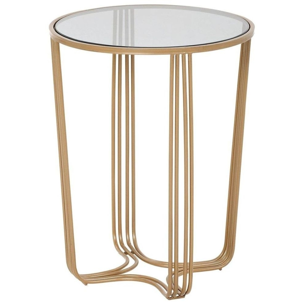 Mindy Brownes Aida Gold Round Side Table - image 1