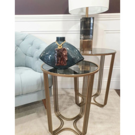 Mindy Brownes Aida Gold Round Side Table - thumbnail 2