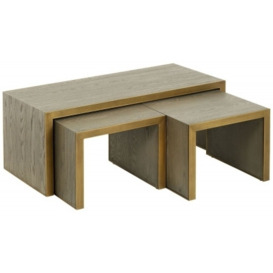 Mindy Brownes Lincoln Grey Oak Nest of Coffee Tables