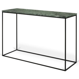 Temahome Gleam Green Guatemala Marble and Black Console Table - thumbnail 2