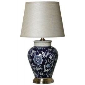 Mindy Brownes Tessa Blue Floral Ceramic Table Lamp