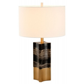 Mindy Brownes Oriana Black and Grey Marble Table Lamp - thumbnail 1