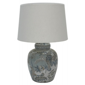 Mindy Brownes Delia Light Blue and Grey Ceramic Table Lamp
