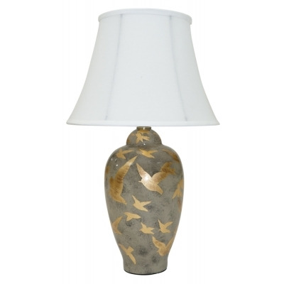 Mindy Brownes Ashford Charcoal Grey Ceramic Table Lamp - image 1