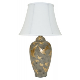 Mindy Brownes Ashford Charcoal Grey Ceramic Table Lamp - thumbnail 1