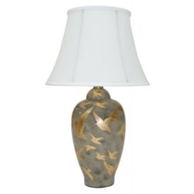 Mindy Brownes Ashford Charcoal Grey Ceramic Table Lamp