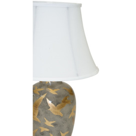 Mindy Brownes Ashford Charcoal Grey Ceramic Table Lamp - thumbnail 2